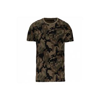 Kariban Camo Rundhals T-Shirt  