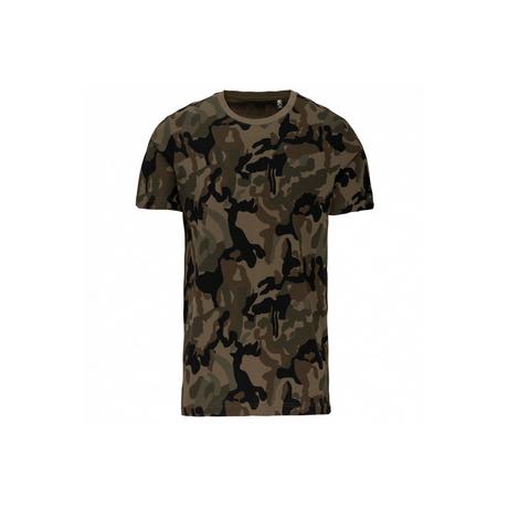 Kariban Camo Rundhals T-Shirt  