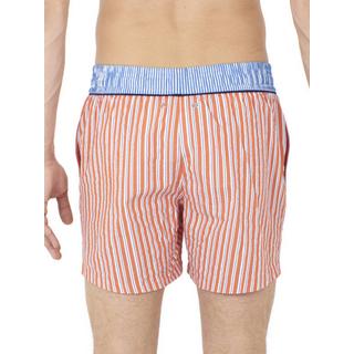 HOM Preppy Gestreifte Beach Boxer Badehose  