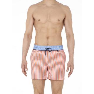 HOM Preppy Gestreifte Beach Boxer Badehose  