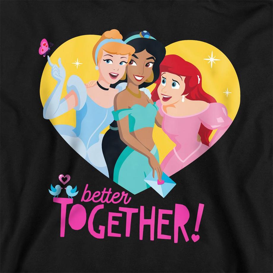Disney PRINCESS  Better Together Kapuzenpullover, Meliert, Valentinstag 