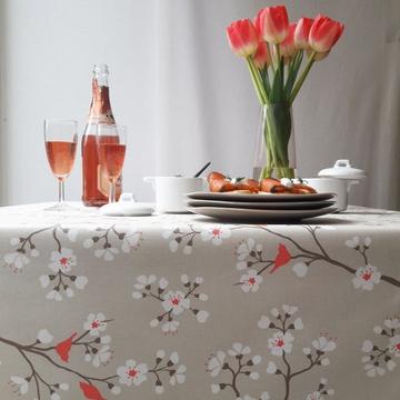 Tischdecke abwaschbar Kirschblüte