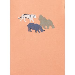 Sanetta  Jungen-Schlafanzug kurz Safari orange 