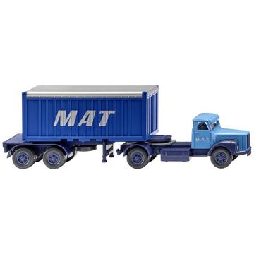 H0 LKW Modell Scania Containersattelzug 20' M.A.T.