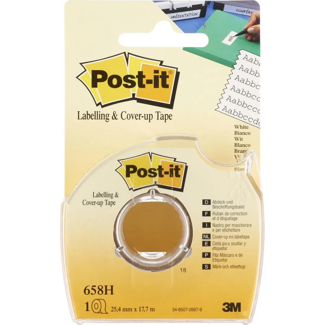 Post-It - Beschriftungsband im Handabroller, One Size