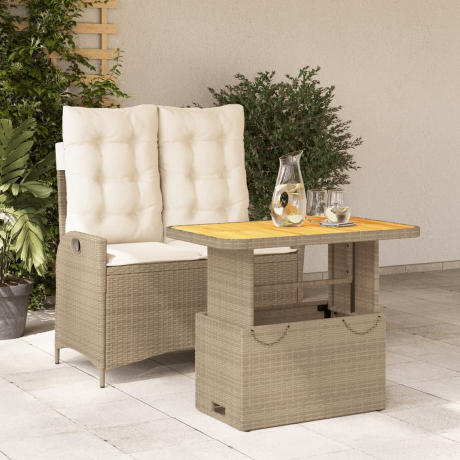 VidaXL set da pranzo da giardino Polirattan  