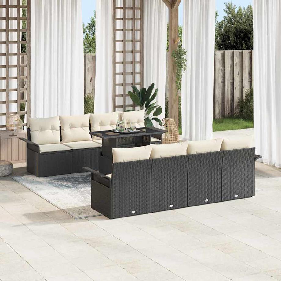 VidaXL Gartensofa-set poly-rattan  