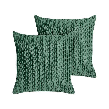 Beliani Lot de 2 coussins en Polyester Traditionnel ECLIPTA  