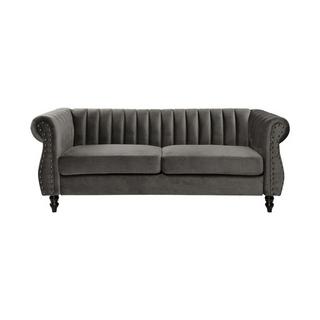 Vente-unique Chesterfield Sofa 3Sitzer TRUMBO Samt  