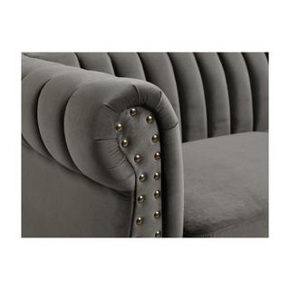 Vente-unique Chesterfield Sofa 3Sitzer TRUMBO Samt  