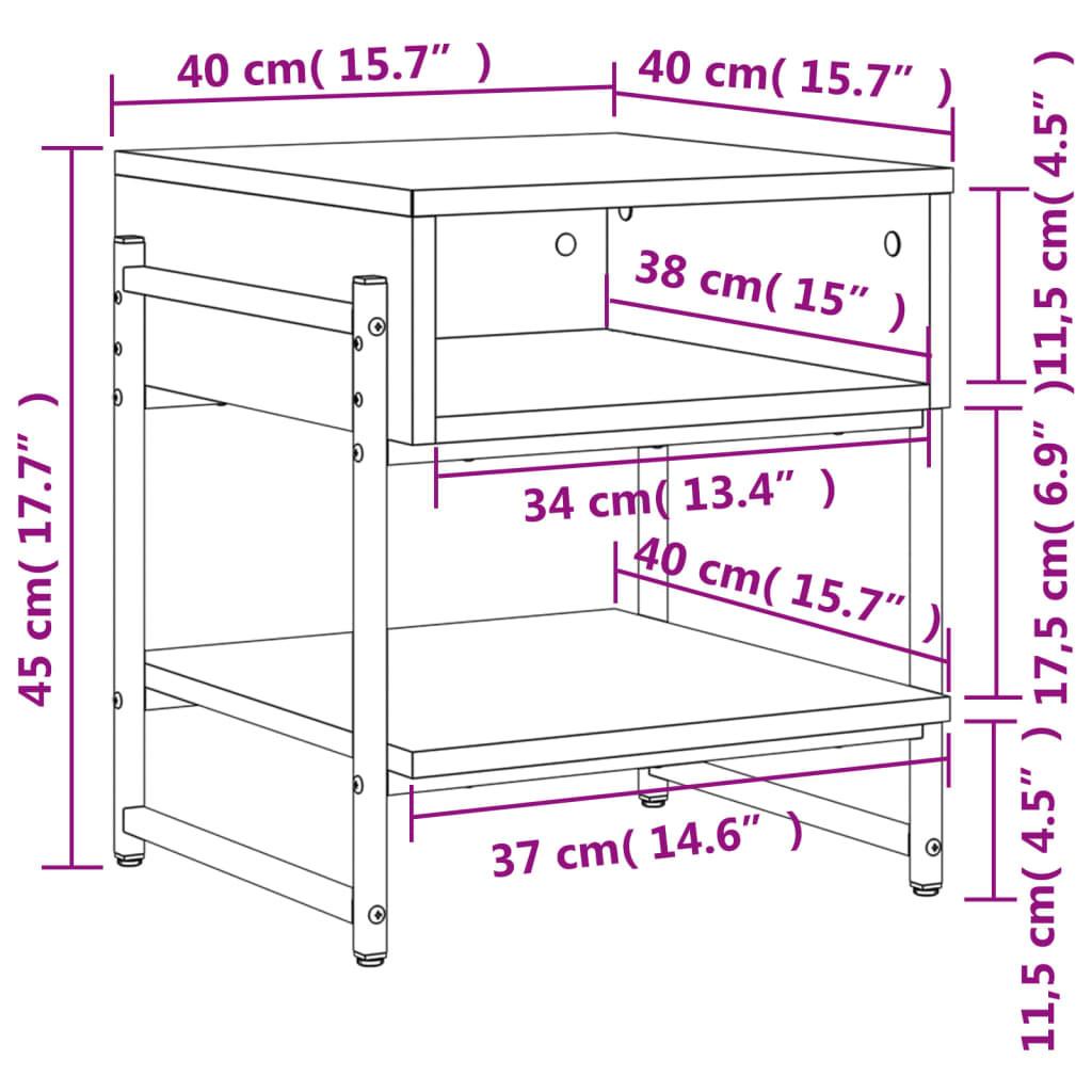 VidaXL Table basse bois d'ingénierie  