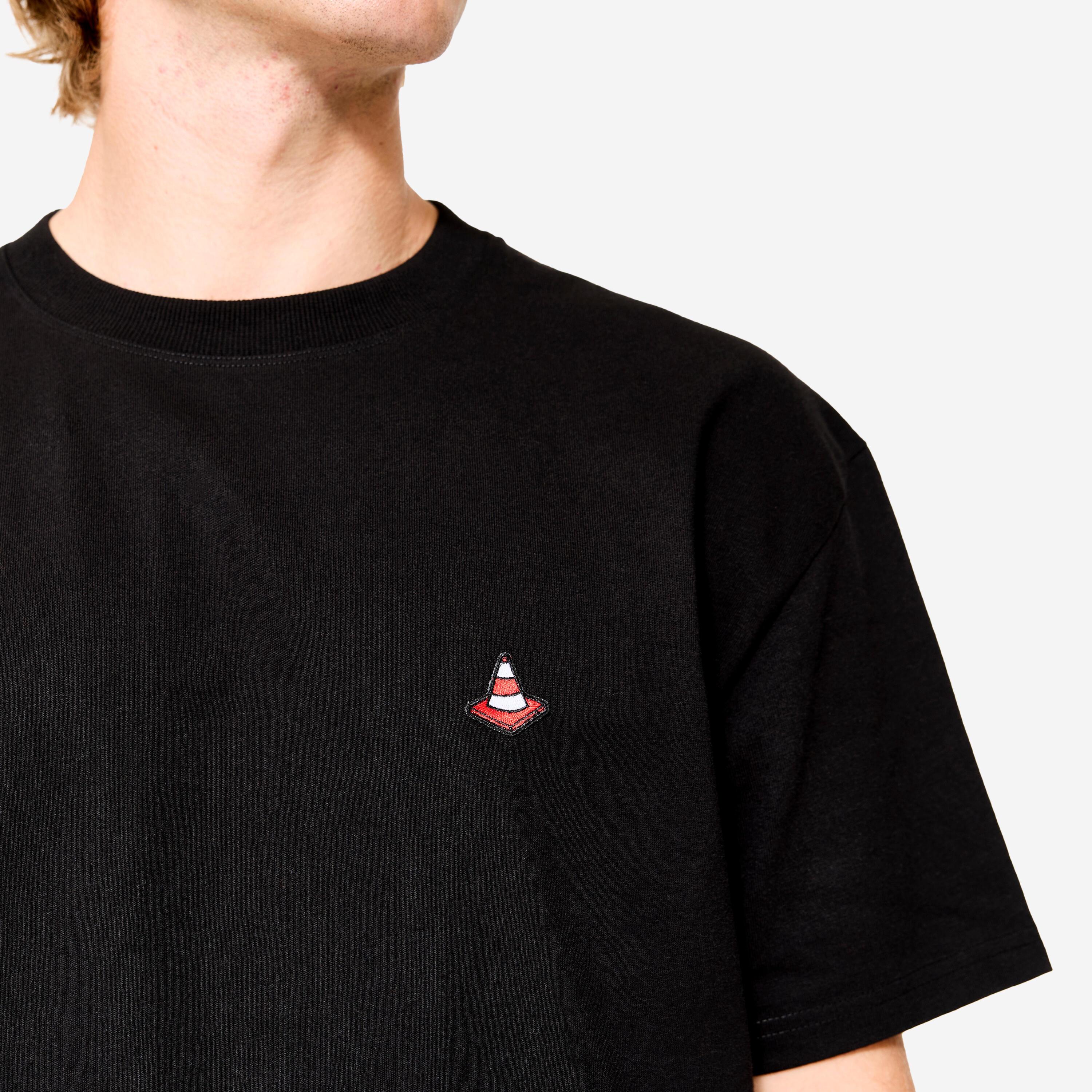 DECATHLON  Kurzarmshirt  Weiter Schnitt Baumwolle Druck 