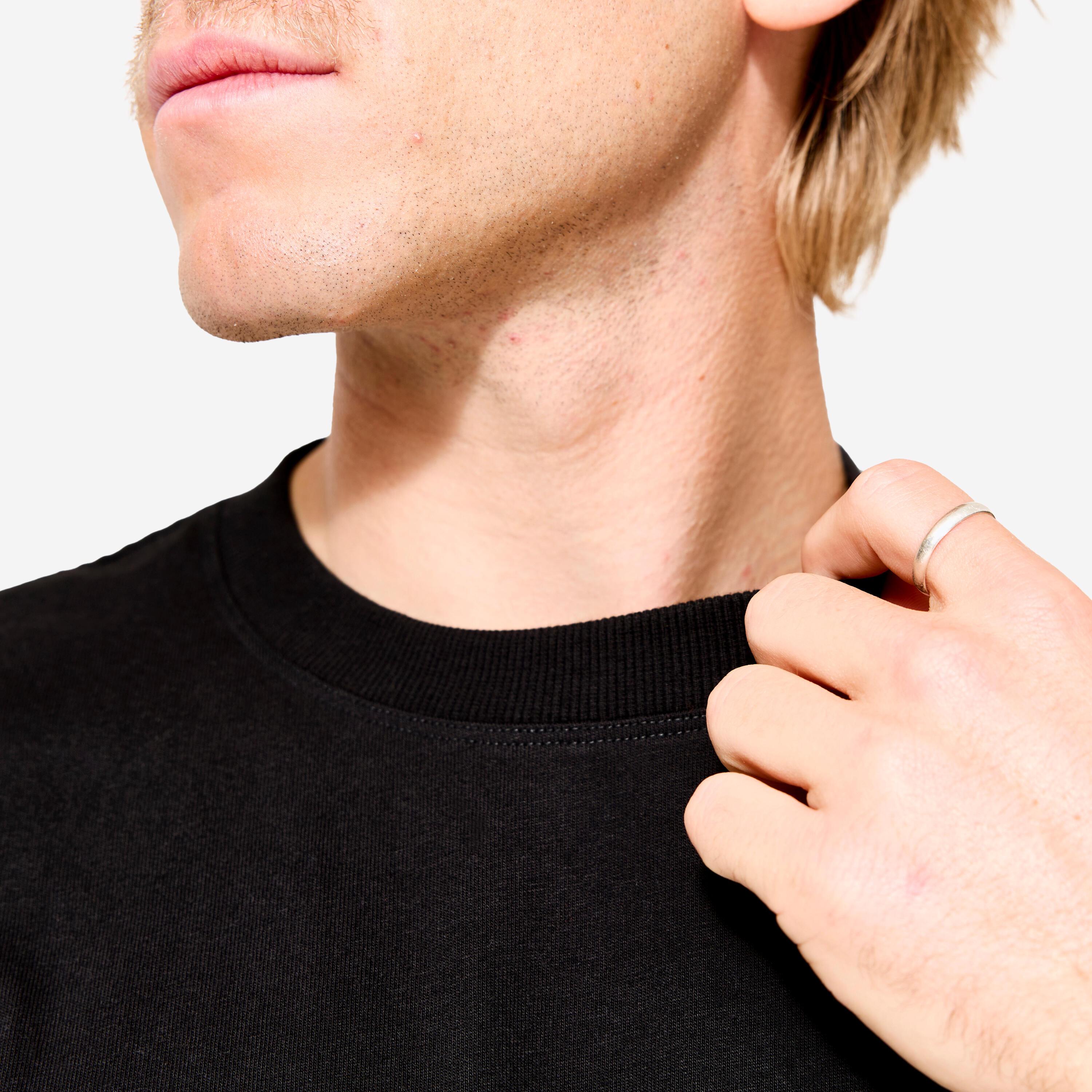 DECATHLON  Kurzarmshirt  Weiter Schnitt Baumwolle Druck 