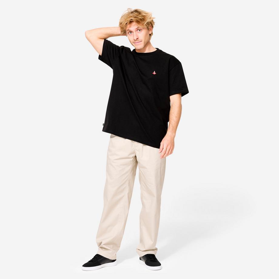 OXELO  T-shirt maniche corte uomo taglio ampio cotone stampa 