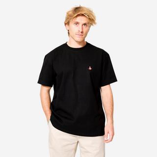 DECATHLON  Kurzarmshirt  Weiter Schnitt Baumwolle Druck 