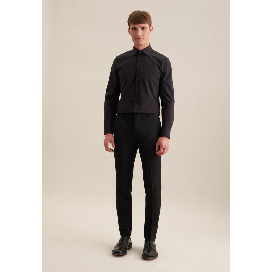 Seidensticker Business Hemd Slim Fit Langarm Uni  