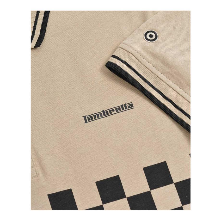 Lambretta  Ss25 Maglietta Polo Due Toni Bordata 