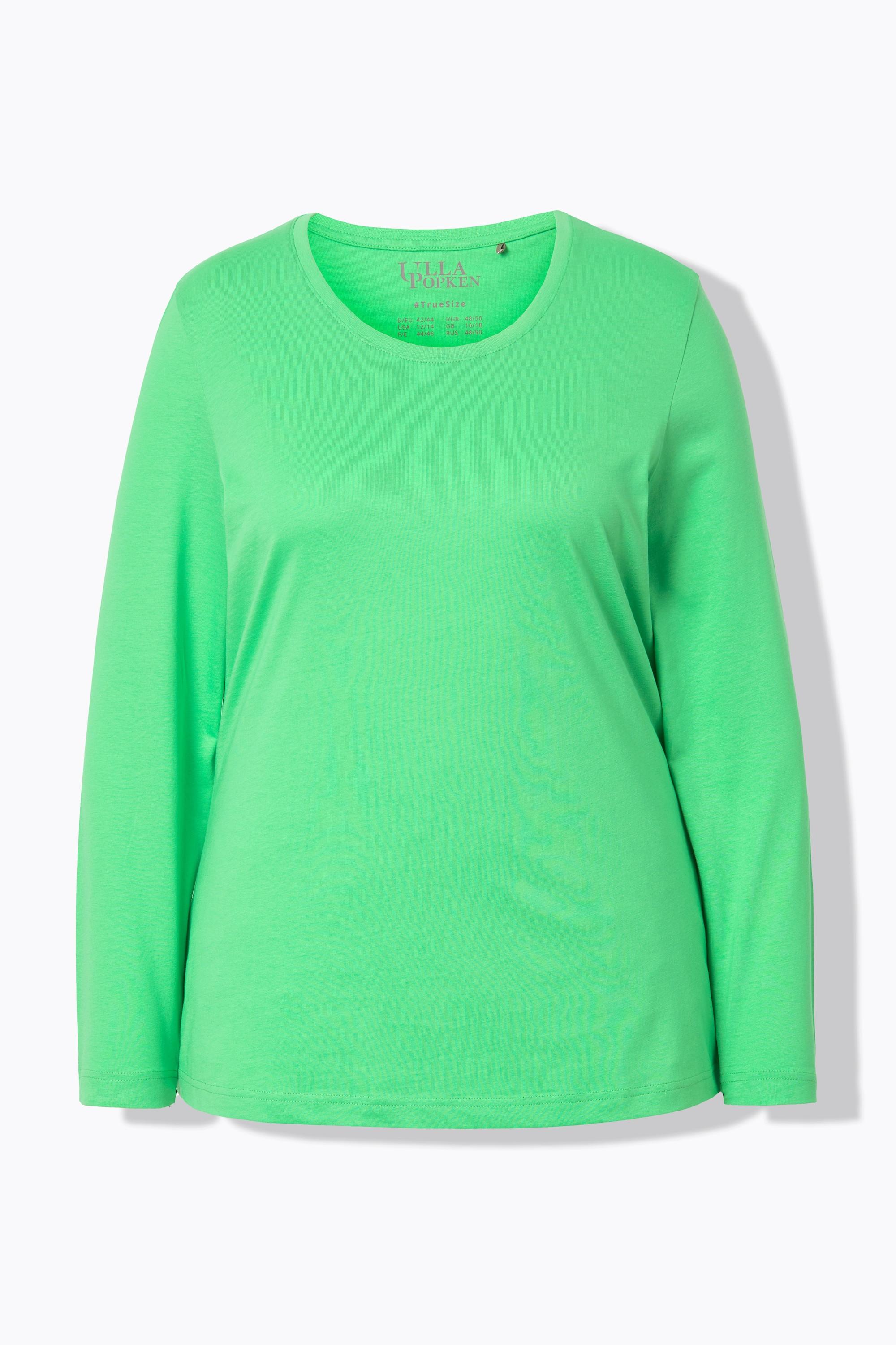 Ulla Popken Maglia Slim Maniche Lunghe Girocollo  