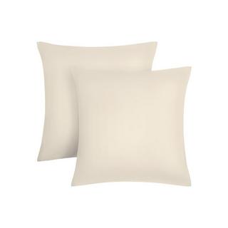 Vente-unique TALORA Parure de Lit Satin 240 x 260 cm Blanc  