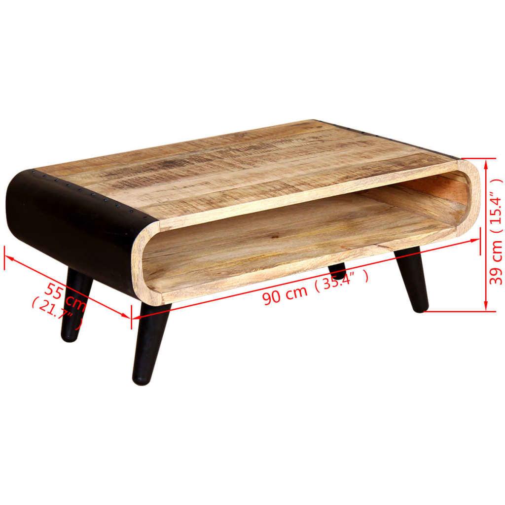 VidaXL Table basse bois  