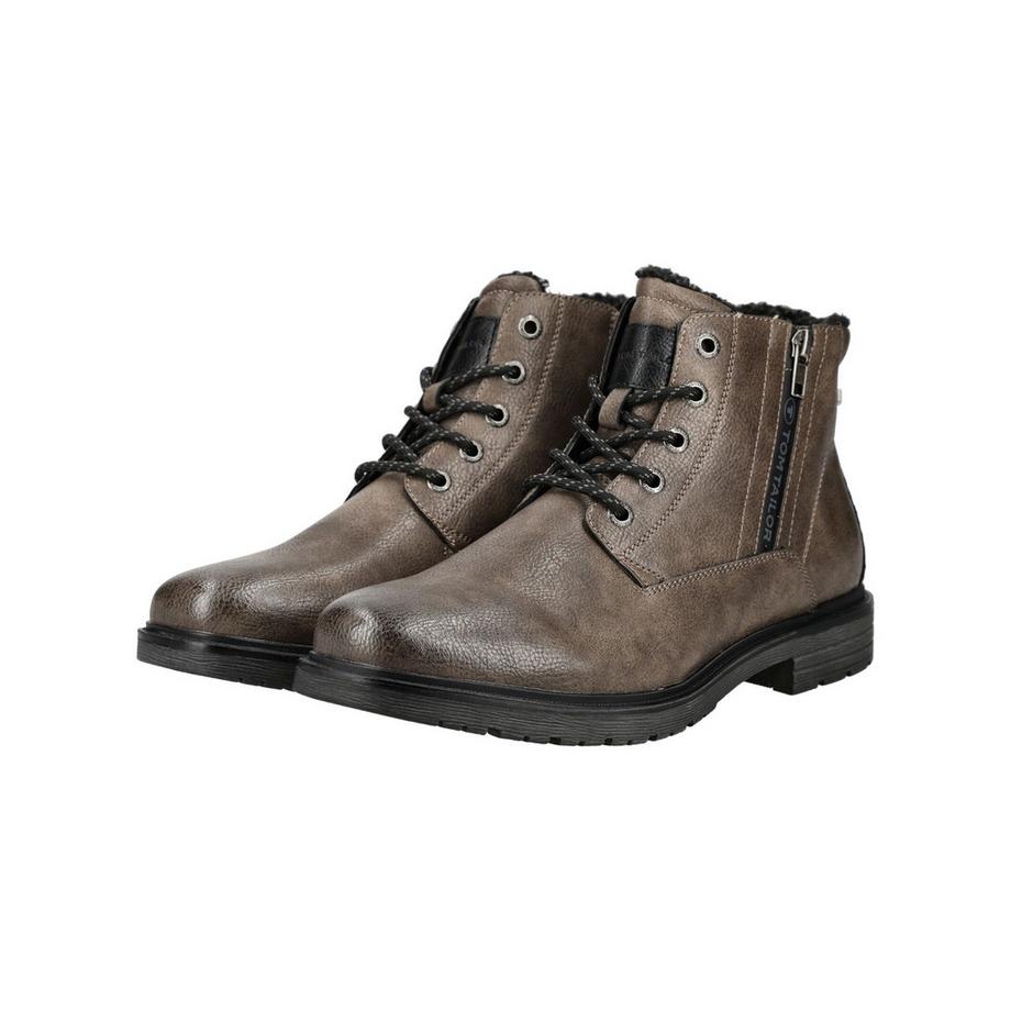 TOM TAILOR Schnürstiefelette mit Seitlichem Reissverschluss  