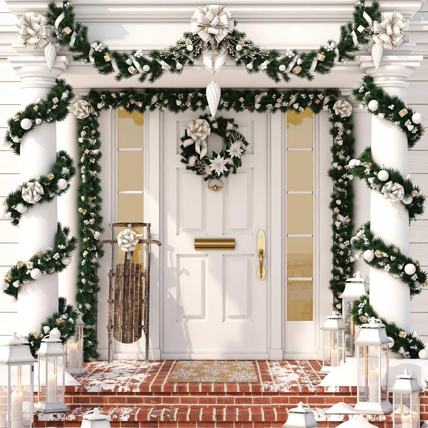 B2X Kokosnuss Fußmatte Schneeflocken  