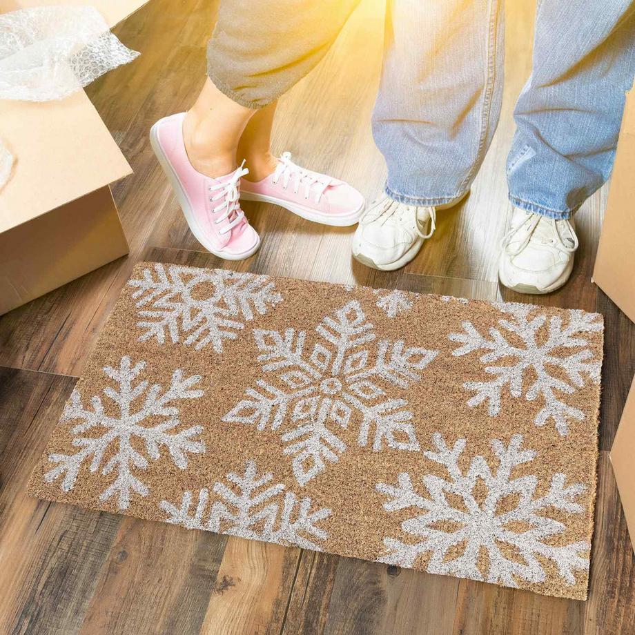 B2X Zerbino in cocco con fiocchi di neve  