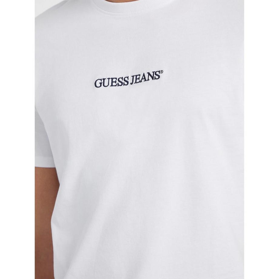 GUESS T-Shirt Slim Fit avec Logo Brodé  