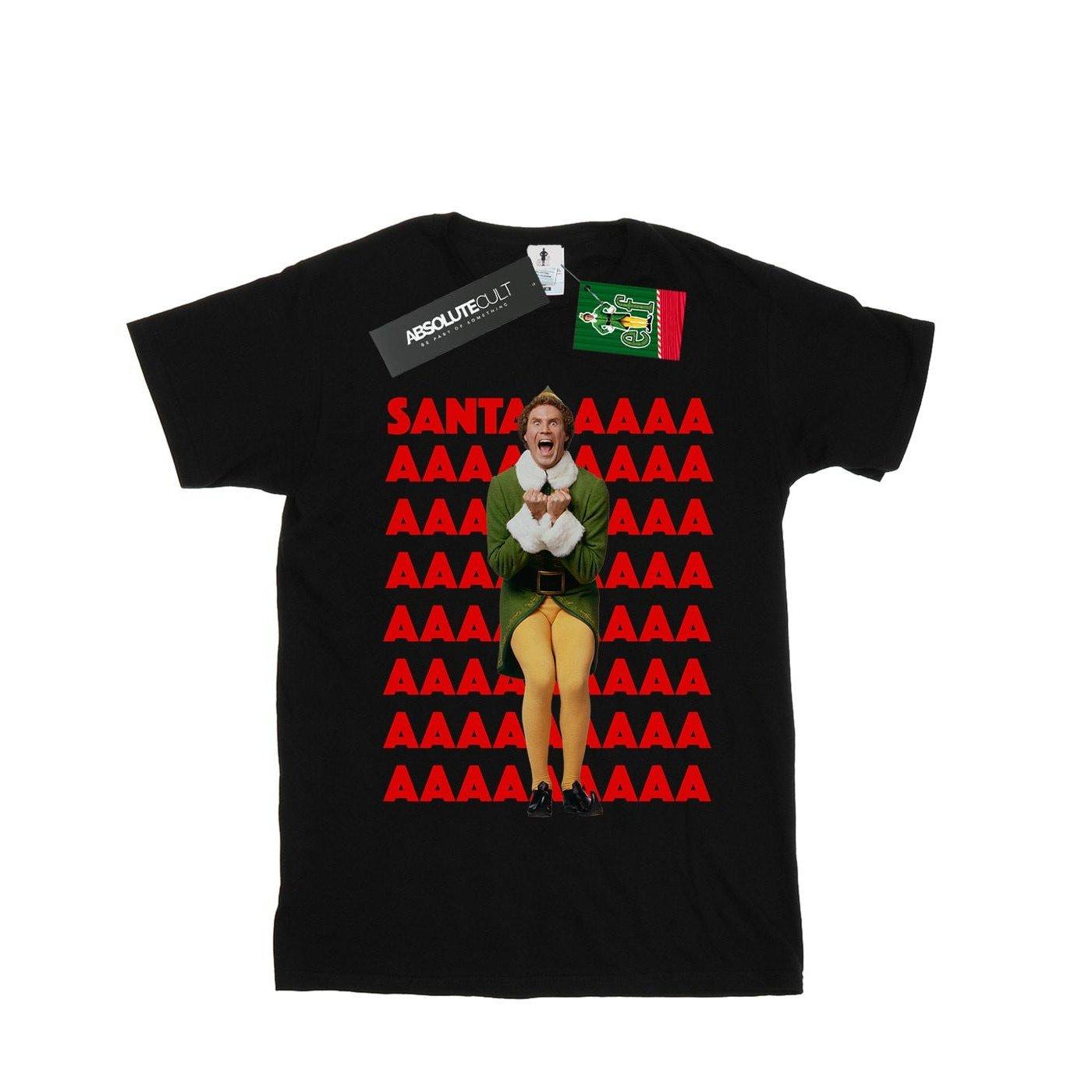 Elf  Buddy Santa Scream TShirt 