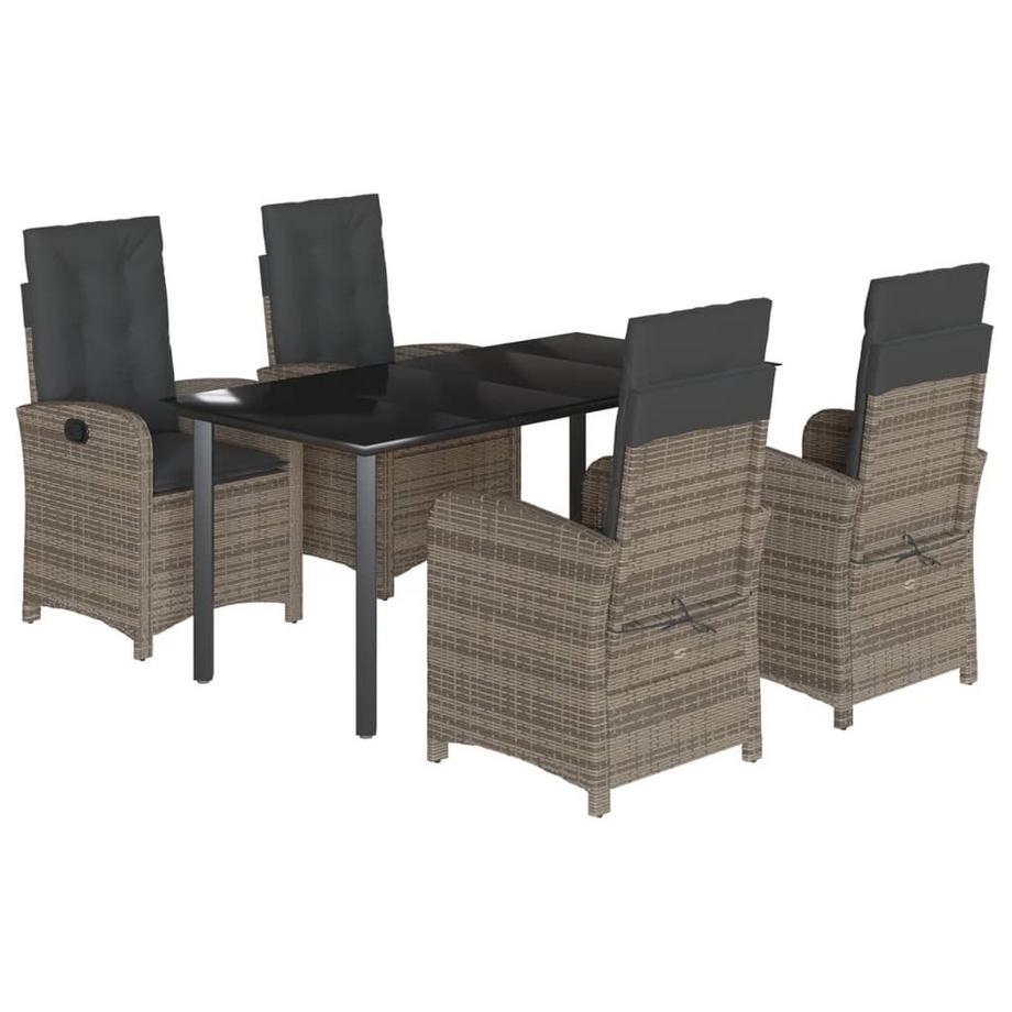 set da pranzo da giardino Polirattan