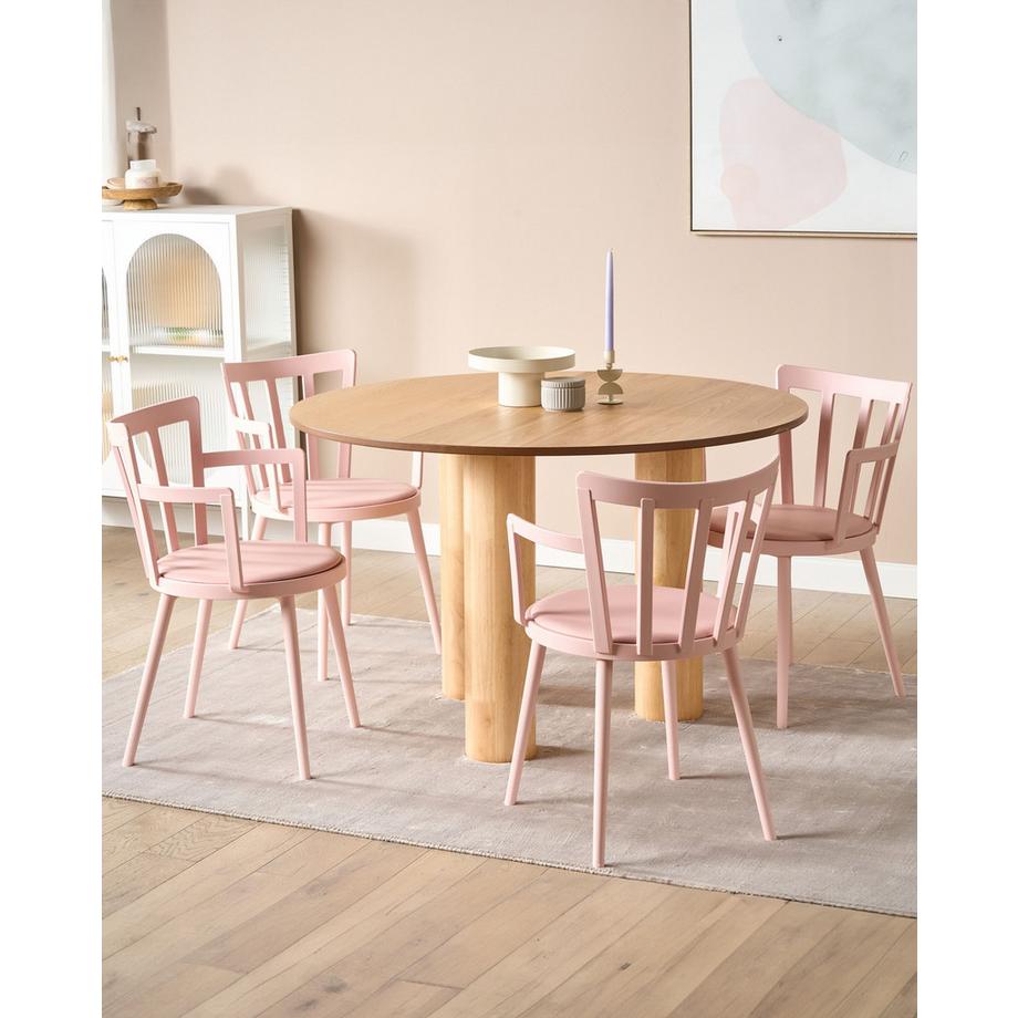 Beliani Set di 4 sedie da pranzo en Materiale sintetico Moderno MORILL  