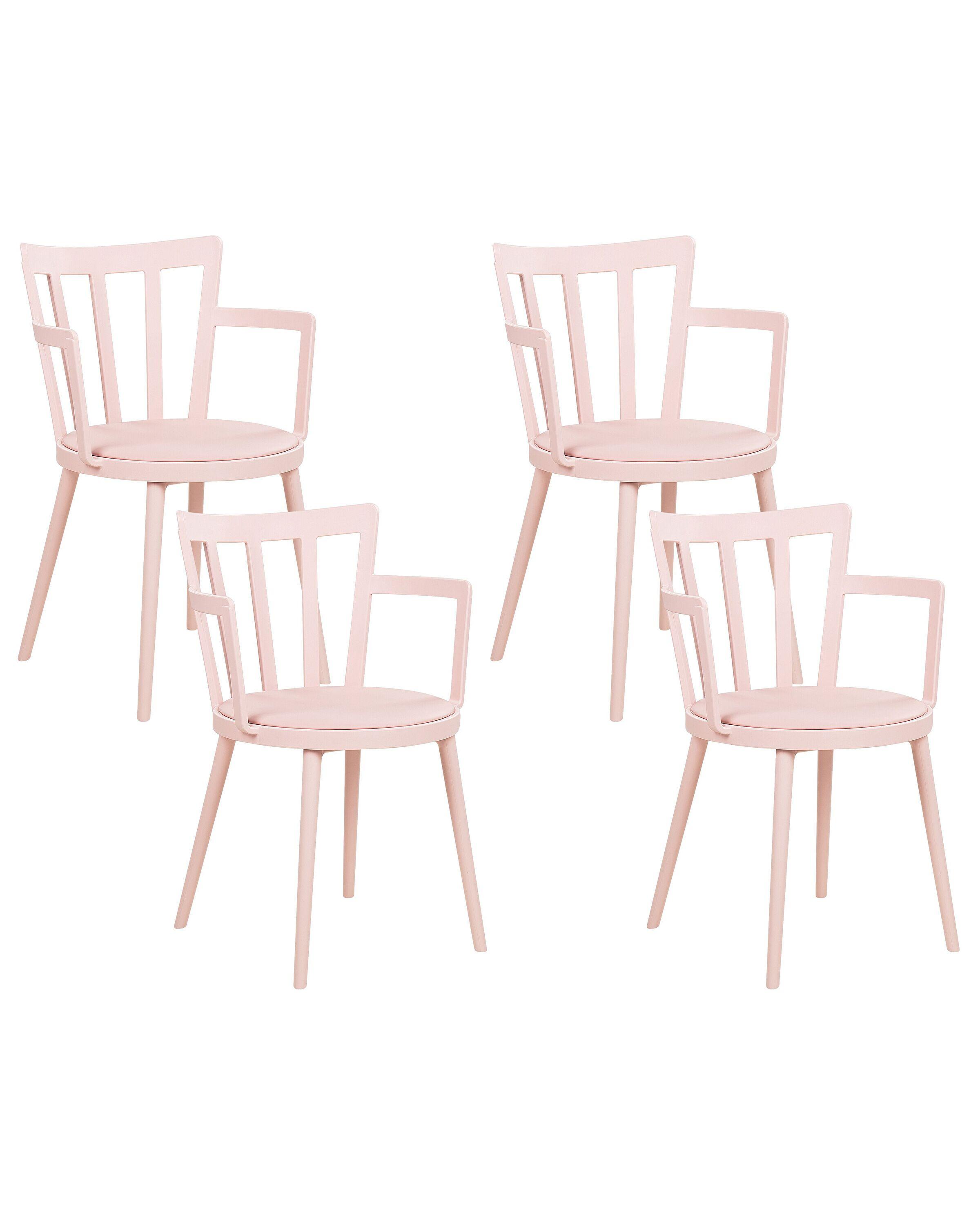 Beliani Lot de 4 chaises en Matière synthétique Moderne MORILL  