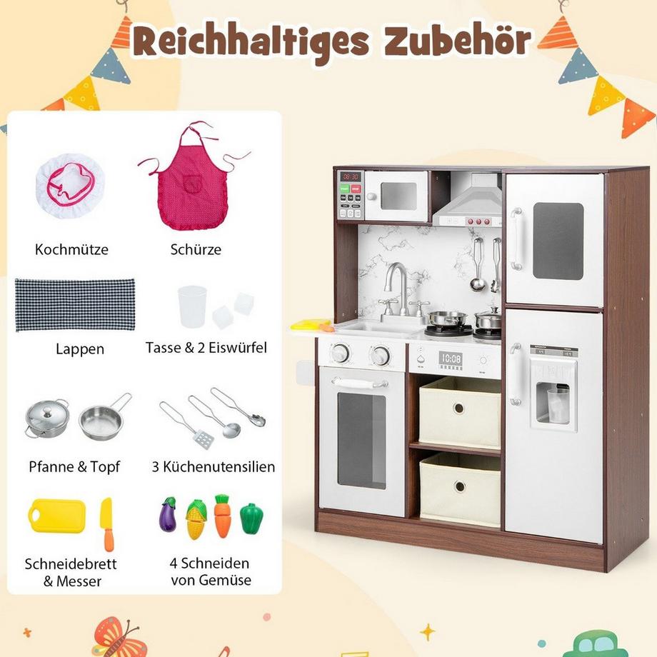 Northix  Cuisine pour enfants playset cuisine jouet moderne avec des lumières attrayantes café 