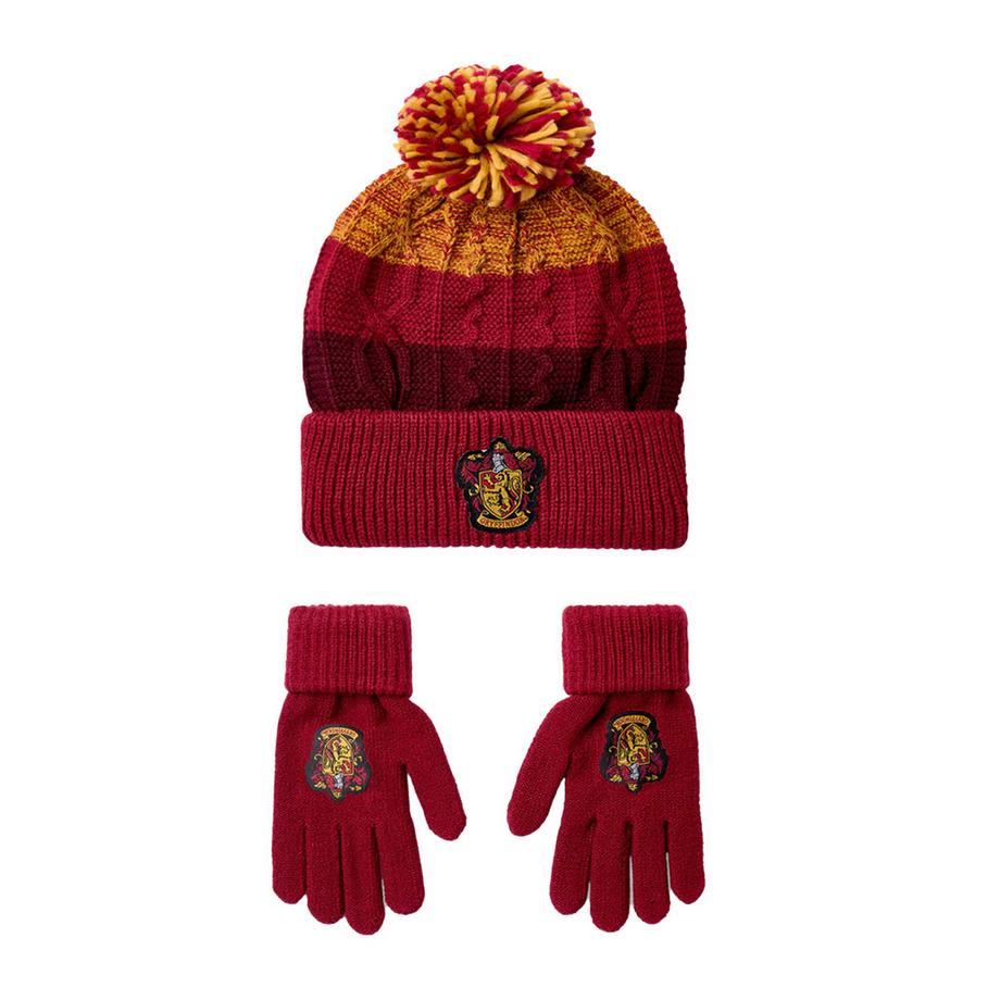 Ensemble Bonnet Et Gants Motiftyle Gryffondor