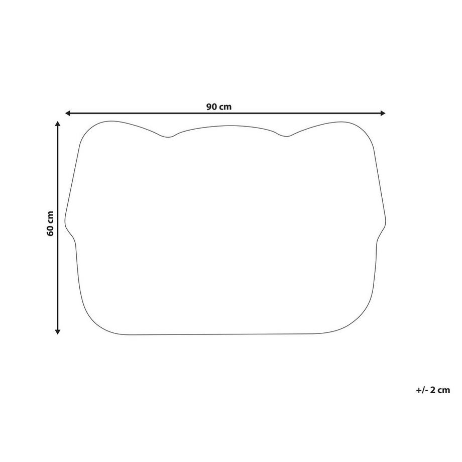 Beliani Tappetino da Ingresso en Fibra di Cocco Retrò TIBIG  