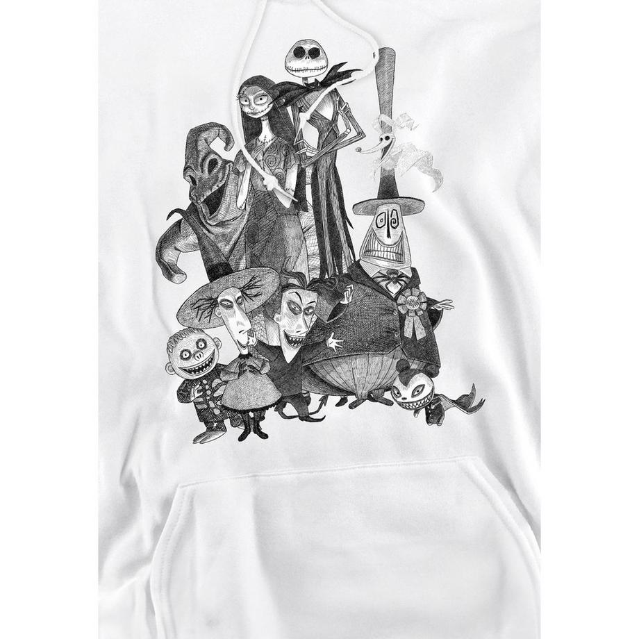 The Nightmare Before Christmas  Felpa Con Cappuccio Jack Sally Disegno Del Mostro 