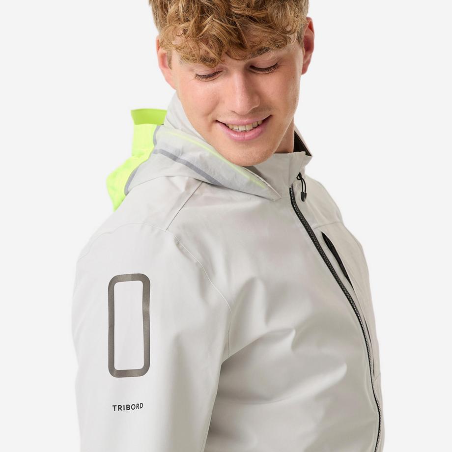 DECATHLON  Wasserdichte Segeljacke  - Regenjacke Sailing 900 light hellgrau 