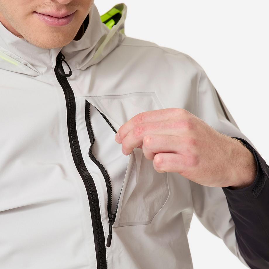 DECATHLON  Wasserdichte Segeljacke  - Regenjacke Sailing 900 light hellgrau 