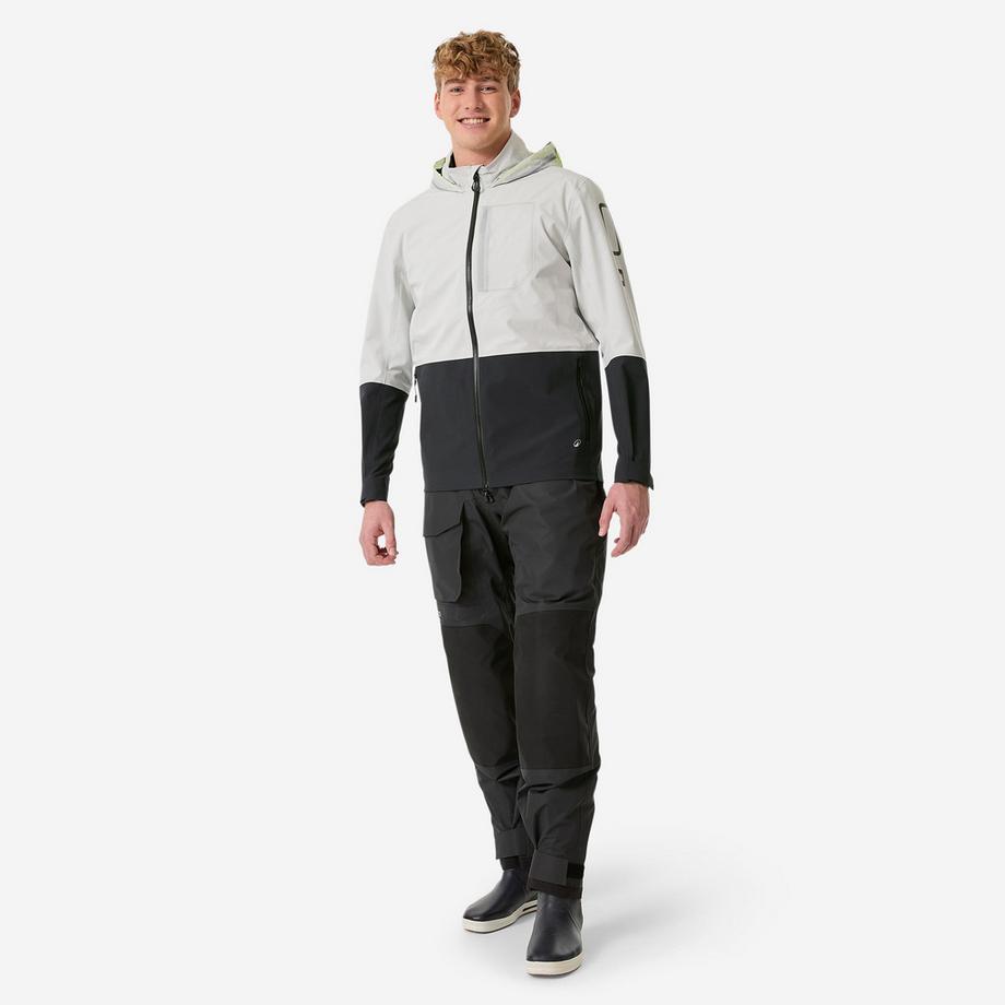 DECATHLON  Wasserdichte Segeljacke  - Regenjacke Sailing 900 light hellgrau 