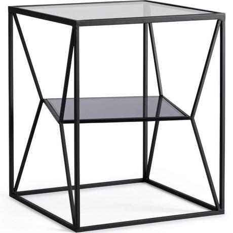 mutoni Table basse Hydra noir 40x40x50  