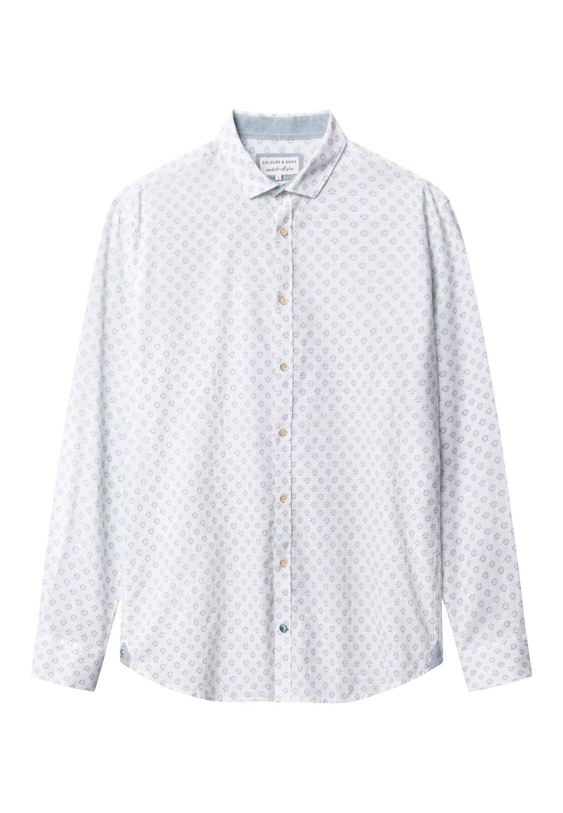 Colours & Sons  Langarmhemd Shirt-Printed 