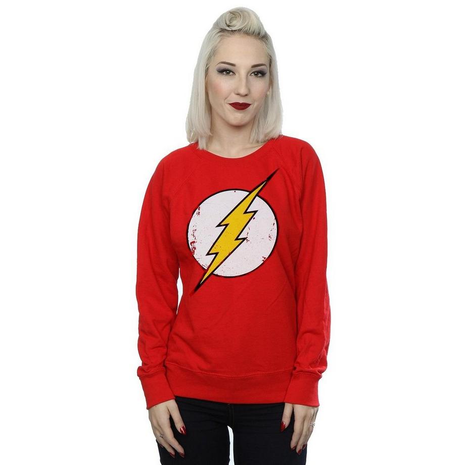 The Flash Logo Felpa Girocollo  