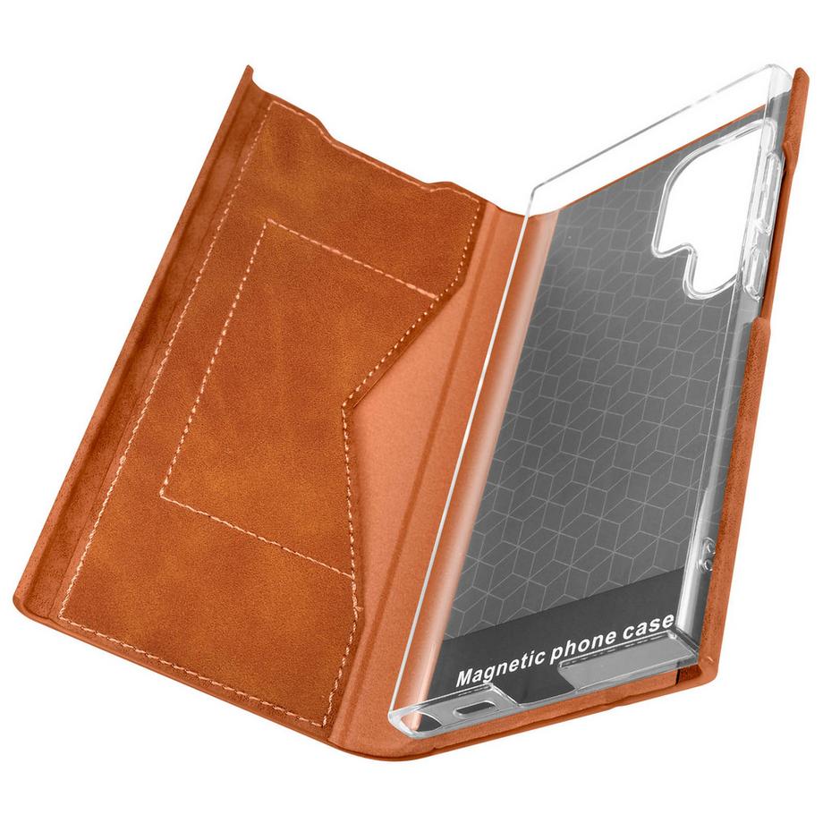 Avizar  Klappetui Galaxy S24 Ultra Hellbraun 