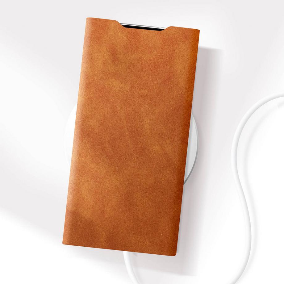 Avizar  Klappetui Galaxy S24 Ultra Hellbraun 