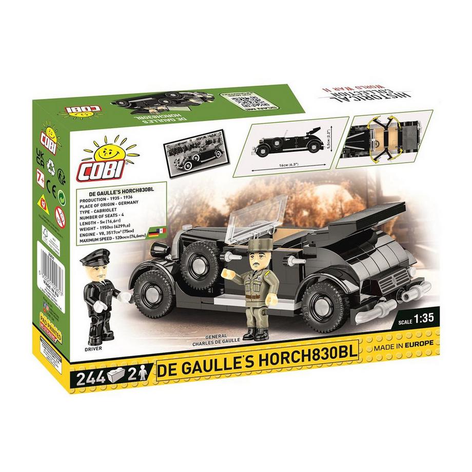 Cobi  Historical Collection De Gaulle's Horch 830 BL (2261) 