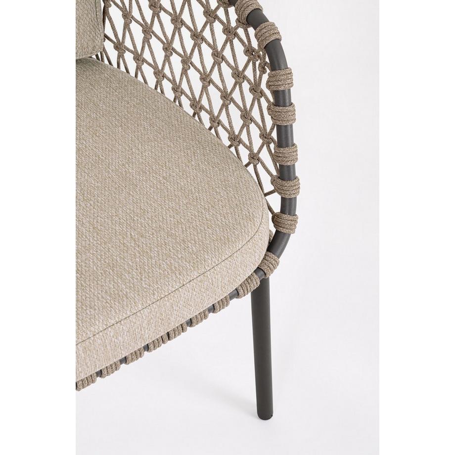 mutoni lifestyle Garten Armlehnstuhl Ivissa anthrazit  