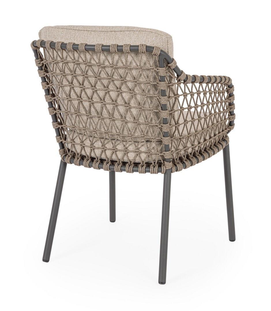 mutoni lifestyle Fauteuil de jardin Ivissa anthracite  