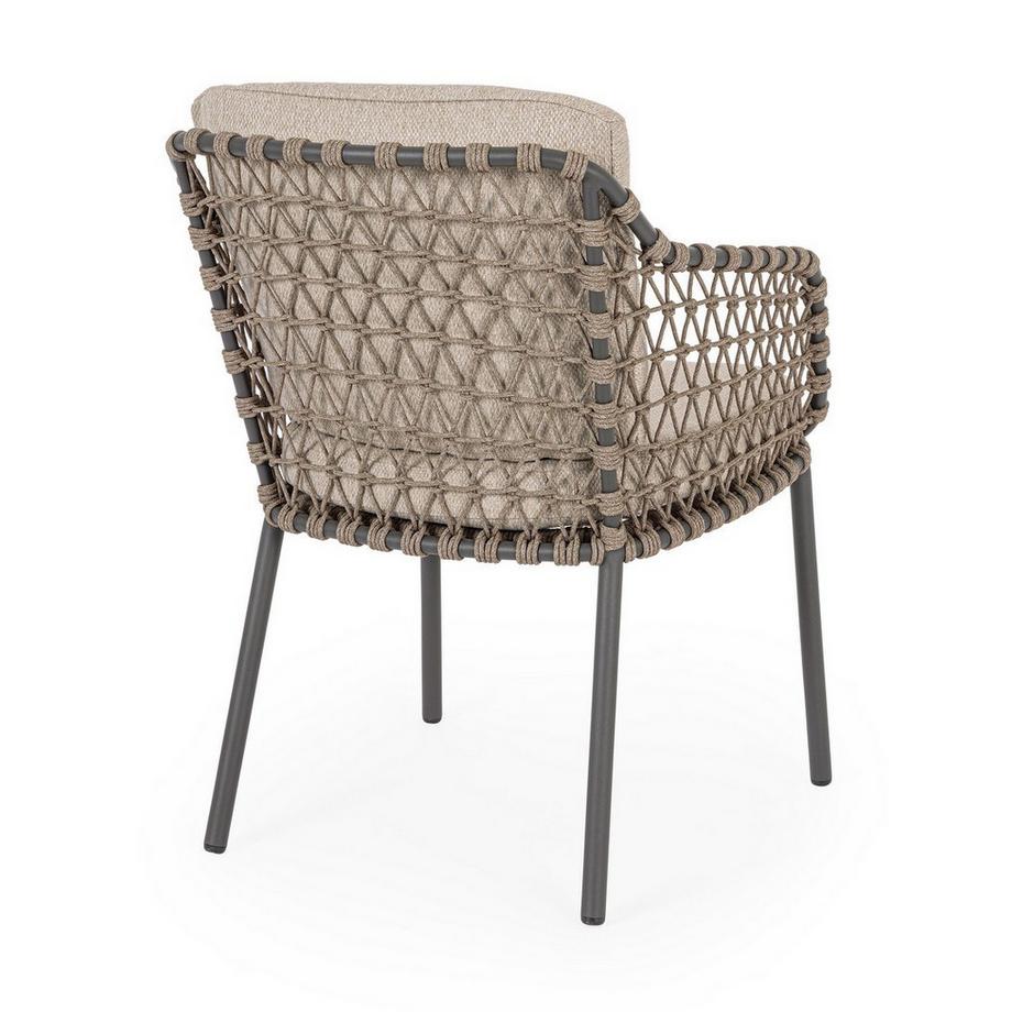 mutoni lifestyle Garten Armlehnstuhl Ivissa anthrazit  