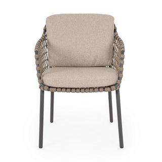 mutoni lifestyle Fauteuil de jardin Ivissa anthracite  