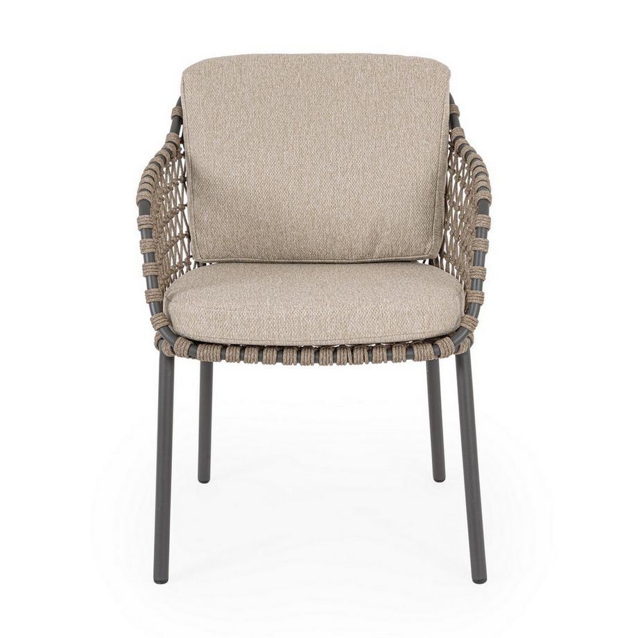 mutoni lifestyle Garten Armlehnstuhl Ivissa anthrazit  